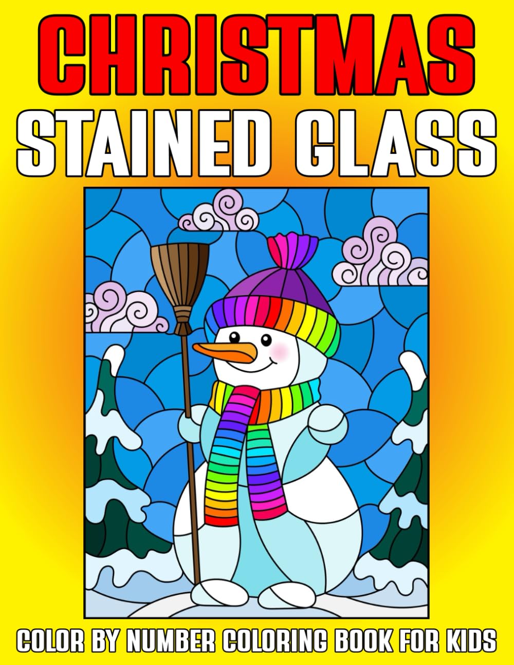 Christmas Stained Glass Color By Number Coloring Book For Kids: Festive Stained Glass Christmas Designs with Brilliant Colors and a Dark, Bold Canvas for a Creative Holiday Journey baixar livro de graça