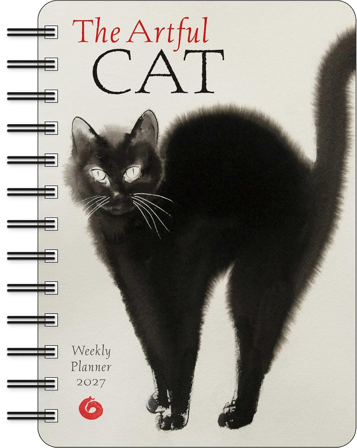The Artful Cat 2027 Weekly Planner Calendar: Brush and Ink Watercolor Paintings baixar o livro de graça