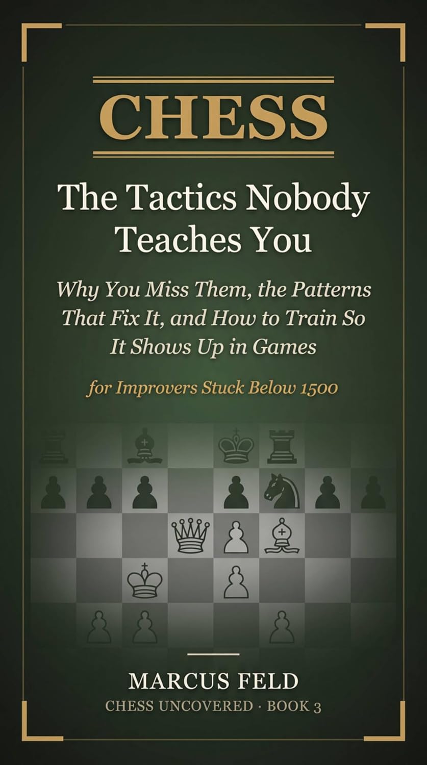 Chess: The Tactics Nobody Teaches You: Why You Miss Them, the Patterns That Fix It, and How to Train So It Shows Up in Games — for Improvers Stuck Below 1500 (Chess Uncovered Book 3) (English Edition) baixar o livro de graça