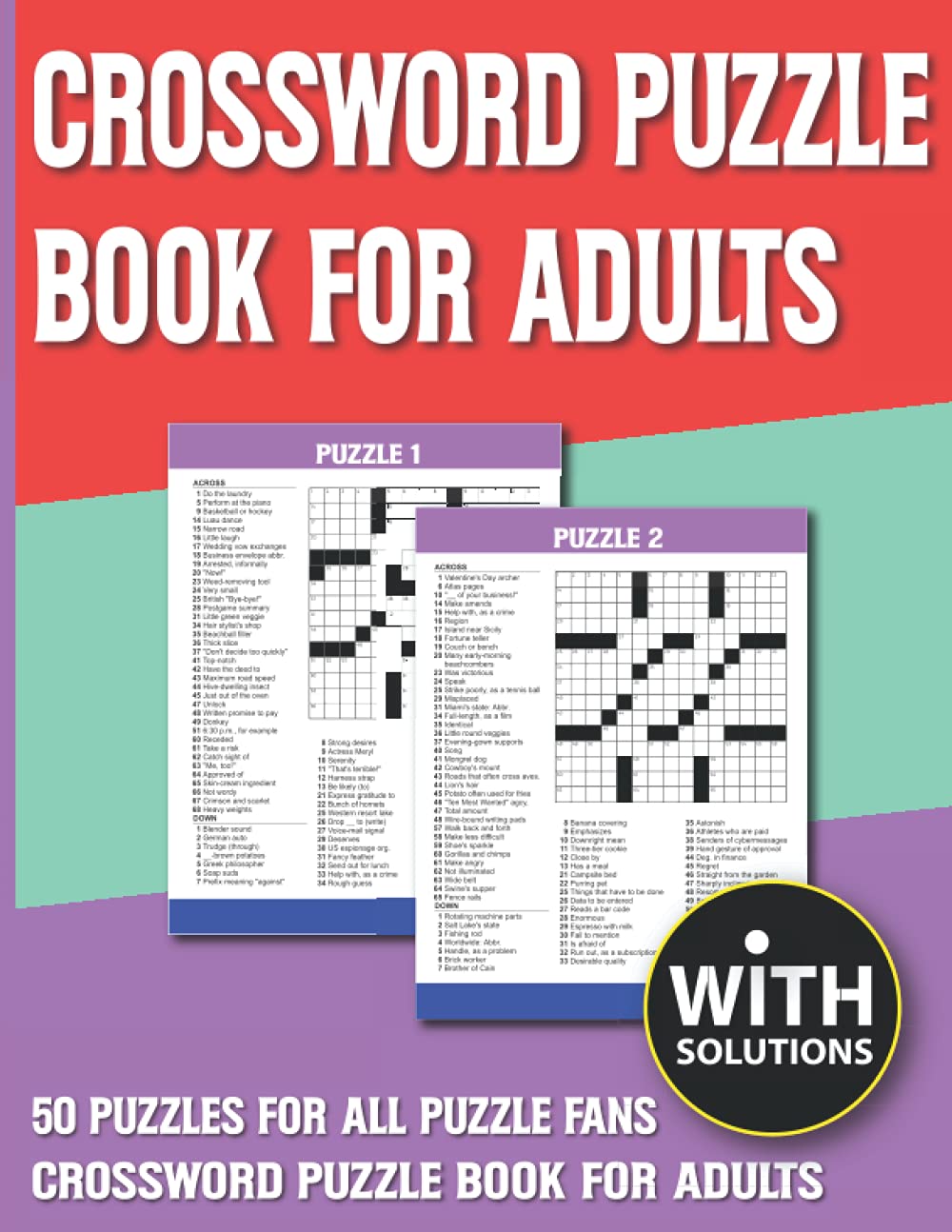 ler totalmente Crossword Puzzle Book For Adults: Fun & Challenging Adult Activity Book For Seniors Adults Women and Puzzle Fans With Solution