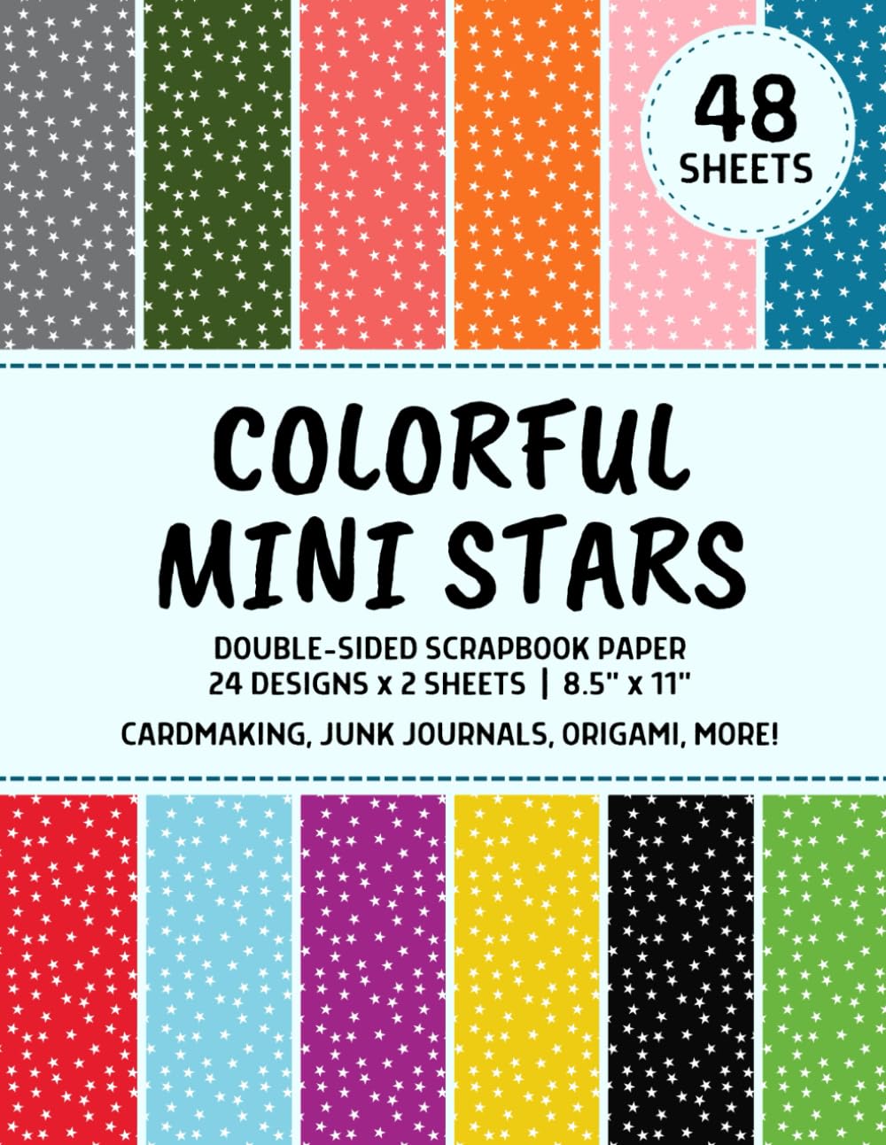 Colorful Mini Stars: Galaxy Scrapbook Paper Pad, 48 Double-Sided Sheets, 24 Designs, Cosmic DIY Decorative Craft Booklet for Cardmaking, Origami,... Collage, Junk Journals, and Crafting Projects baixar o livro de graça