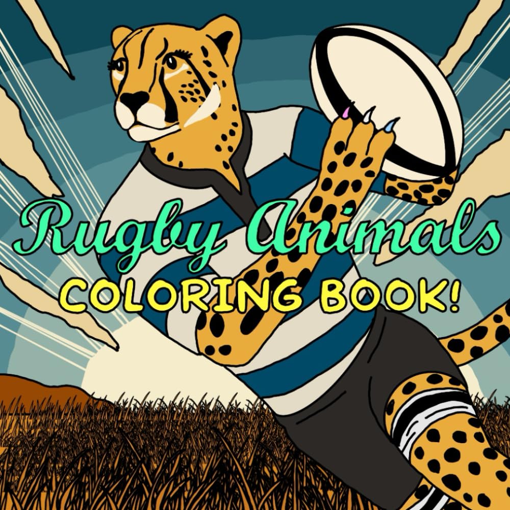 ler totalmente Rugby Animals Coloring Book
