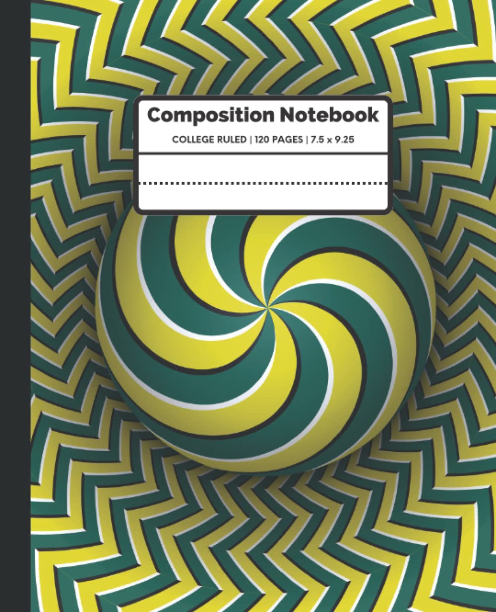 Composition Notebook: Blue and Green Sphere In Tunnel Optical Illusion, College Ruled, 120 pages | Perfect for Kids, Teens, Adults, Students, and Teachers baixar livro de graça