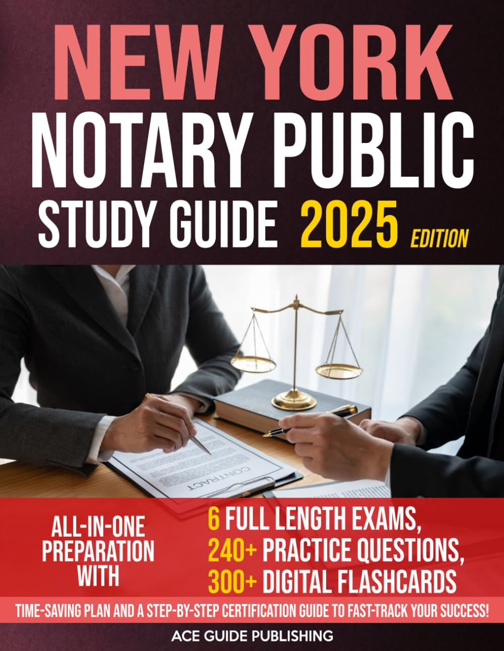 New York Notary Public Study Guide: All-in-One Preparation with 6 Full Length Exams, 240+ Practice Questions, and 300+ Flash Cards | Time-Saving Plan and a Step-by-Step Certification Guide baixar livro de graça