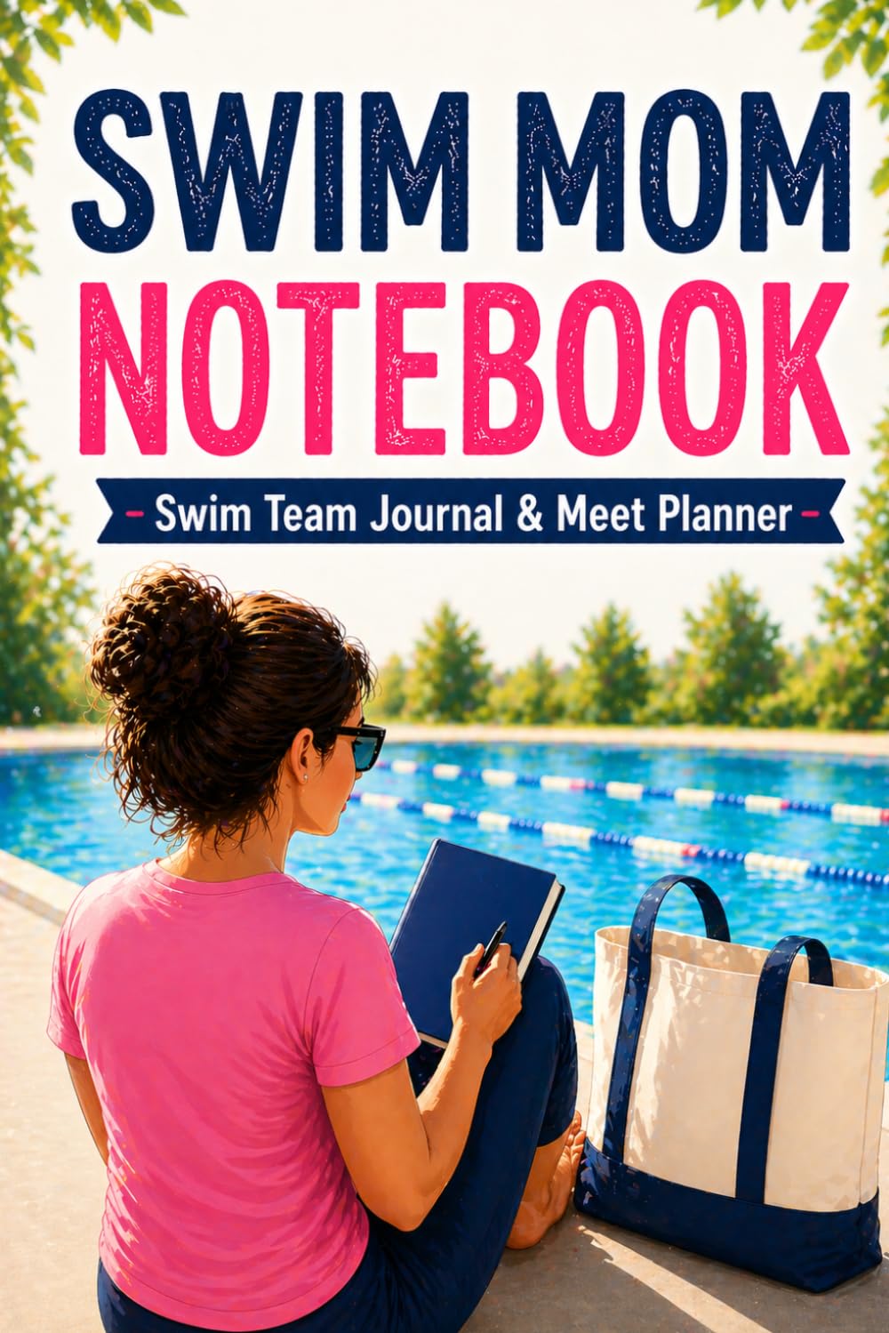 ler totalmente Swim Mom Notebook: Swim Team Journal & Meet Planner for Busy Poolside Moms