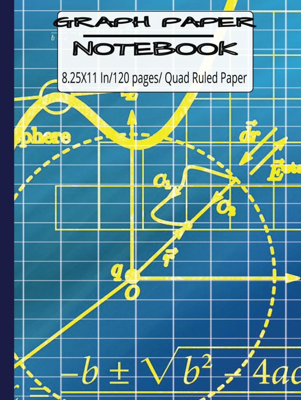 ler totalmente Grid Paper Hard Cover Notebook: Grid paper notebook, graph paper for math and science students.
