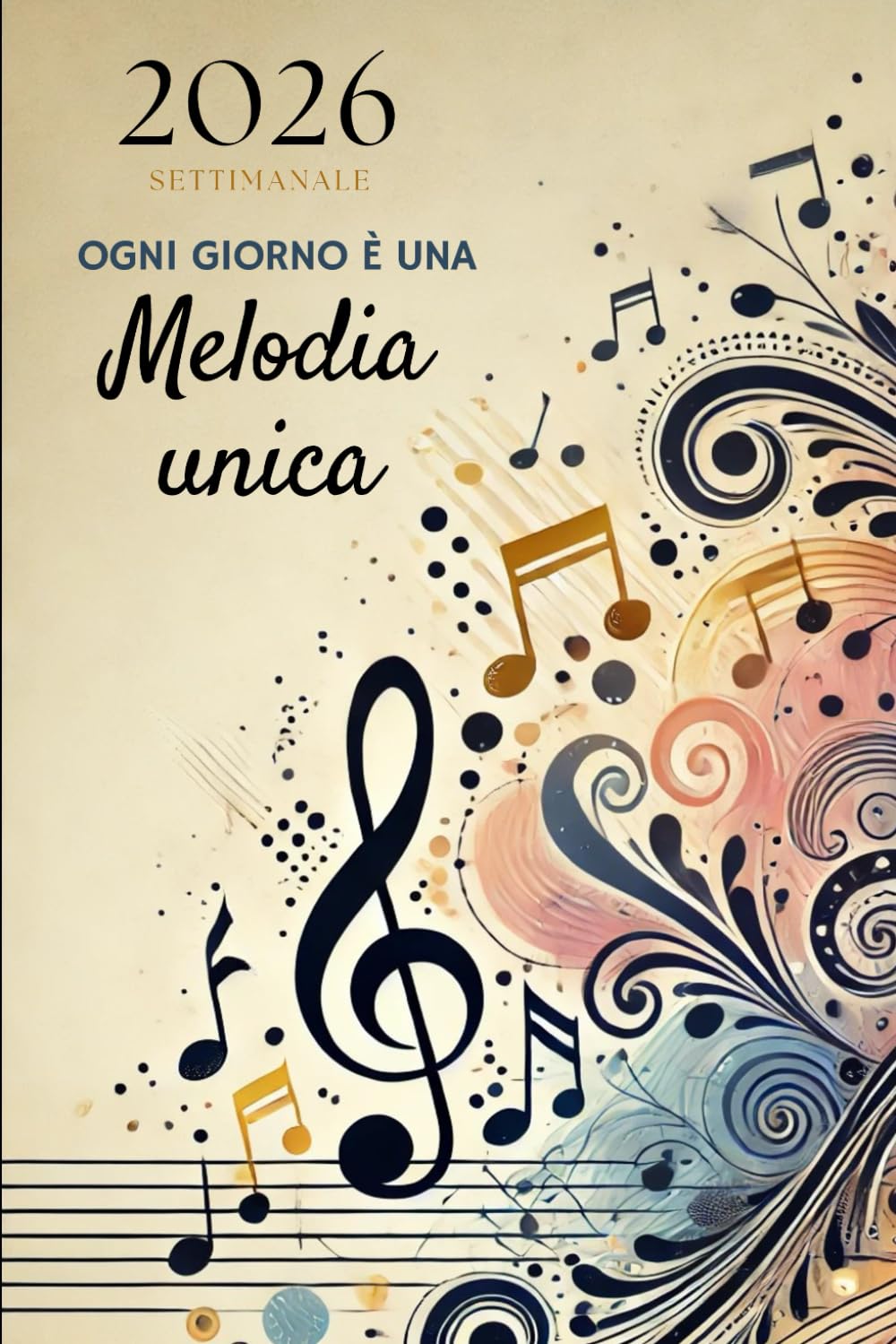 capítulo por capítulo baixar Agenda 2026 settimanale verticale A5 con note musicali con frase motivazionale: 12 mesi, sabato domenica interi, intervalli 30 minuti, doppia pagina, italiano, tema musica. (Italian Edition)