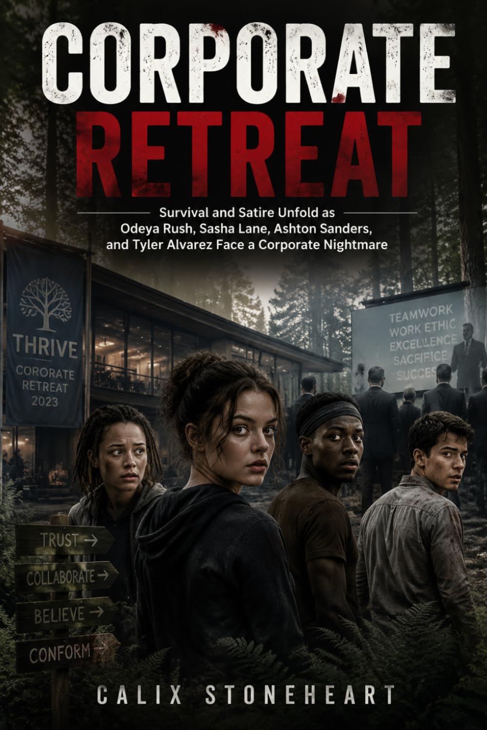 capítulo por capítulo baixar Corporate Retreat: Survival and Satire Unfold as Odeya Rush, Sasha Lane, Ashton Sanders, and Tyler Alvarez Face a Corporate Nightmare