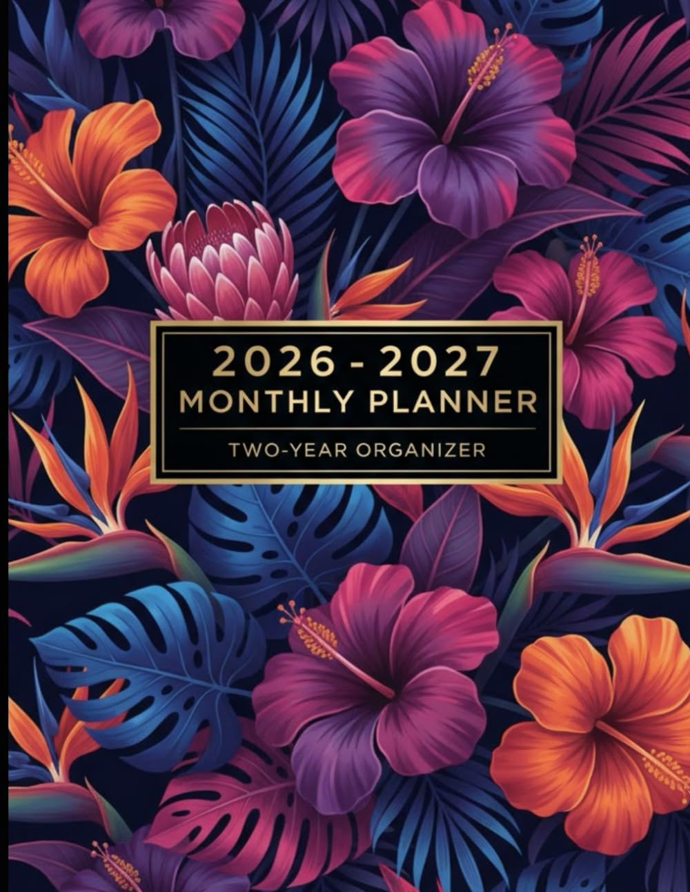 2026–2027 Monthly Planner Two-Year Organizer: Large 8.5x11 | Vision Board | Password & Contact Tracker | Holiday & Birthday List | Monthly Goals | Notes Pages | Minimal Floral Design Feminine baixar livro de graça