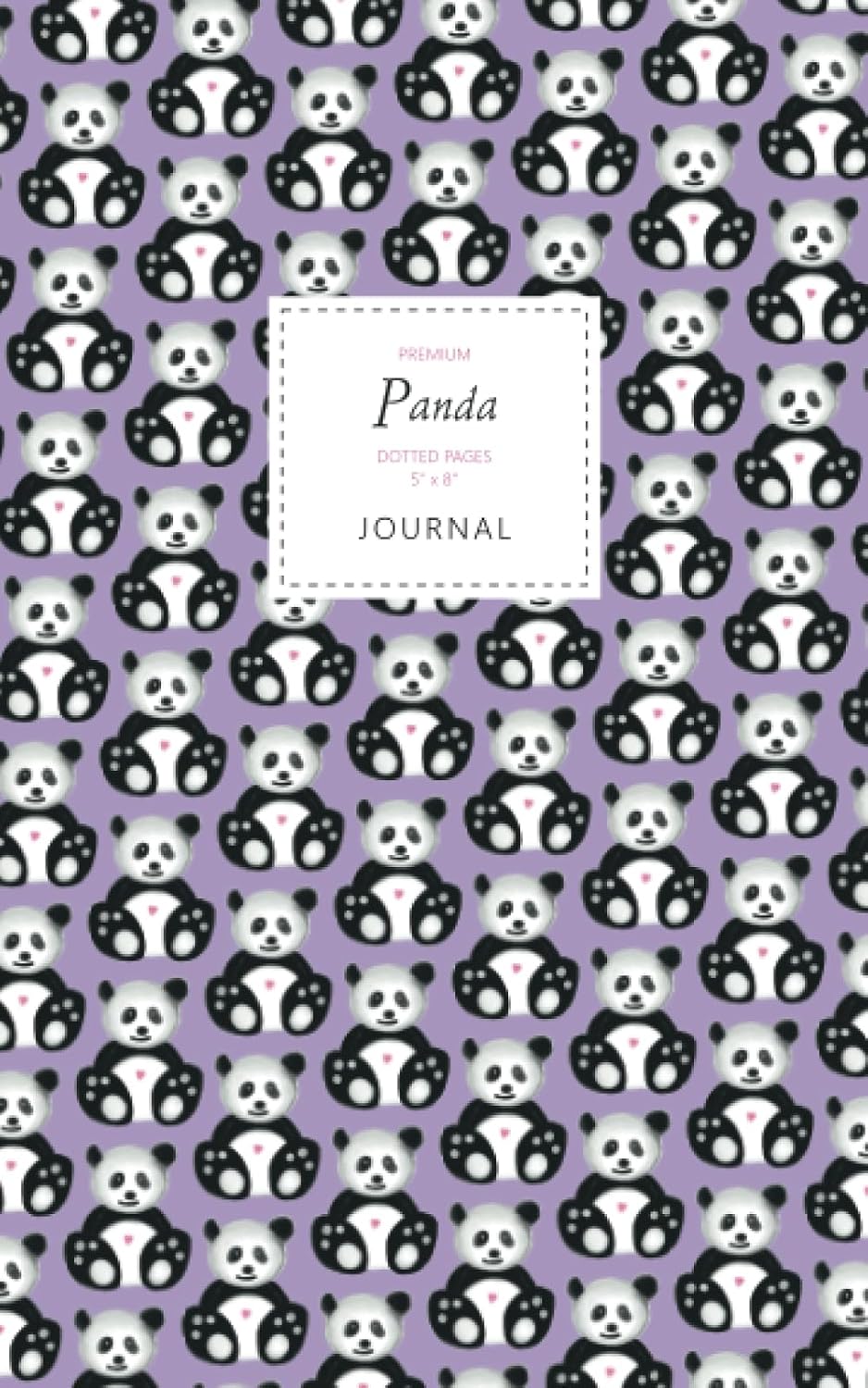 ler totalmente Panda Journal - Dotted Pages - 5x8 - Premium: (Purple Edition) Journal 96 dot grid pages (5x8 inches / 12.7x20.3cm / Junior Legal Pad/Nearly A5)