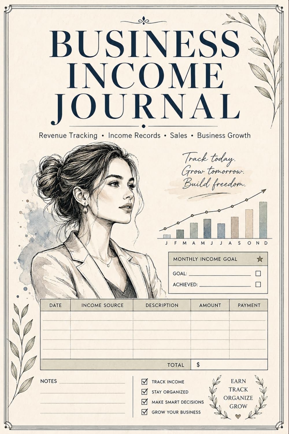 capítulo por capítulo baixar Business Income Journal: Revenue Documentation Notebook for Entrepreneurs Recording Daily Earnings, Payment Sources, Deposits, Customer Transactions, Sales Totals, and Income Notes