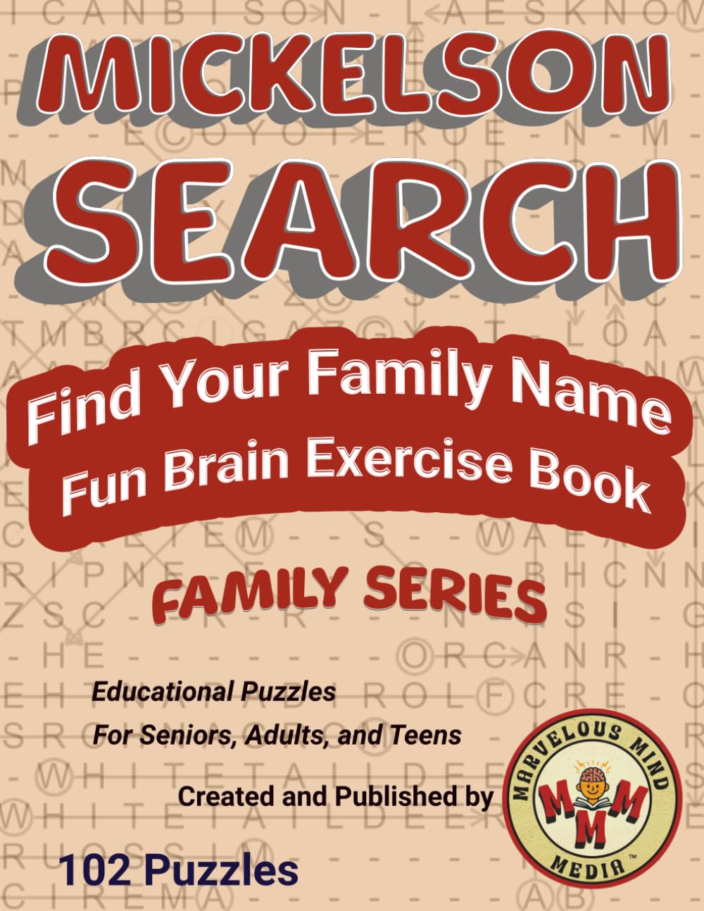 ler totalmente Mickelson Search Find Your Family Name: Fun Brain Exercise Book