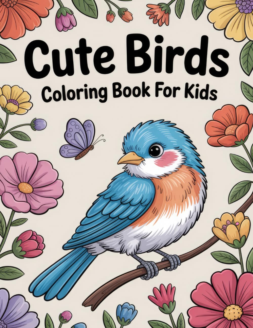 ler totalmente Cute Birds Coloring Book for Kids: Charming Winged Friends Ready to Delight Young Artists, Encourage Visual Imagination, and Promote Relaxing Art Sessions