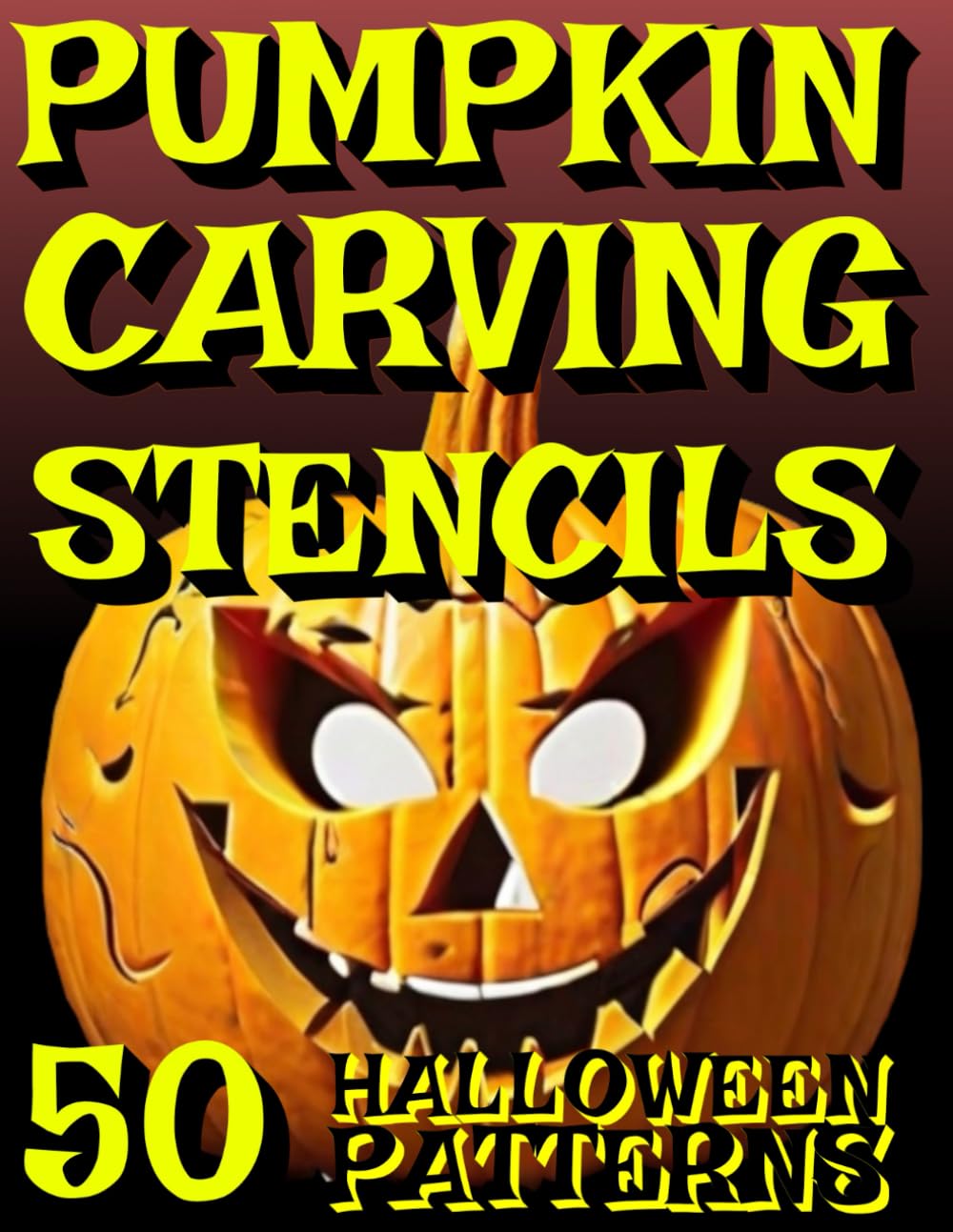 PUMPKIN CARVING STENCILS: 50 Halloween Patterns For Stenciling & Hand Tools Nature Crafts for Kids and Adults baixar livro de graça
