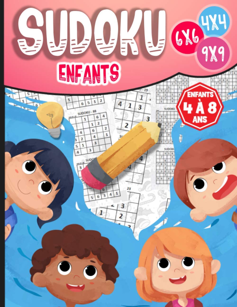 ler totalmente Sudoku enfants 4 à 8 ans: 270 grilles 4x4,6x6 et 9x9 niveau facile, moyen et difficile, avec instructions et solutions, Pour garçons et filles