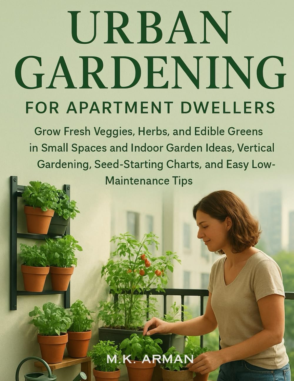 ler totalmente Urban Gardening for Apartment Dwellers: Grow Fresh Veggies, Herbs, and Edible Greens in Small Spaces and Indoor Garden Ideas, Vertical Gardening,... Tips (Sustainable Living Series)