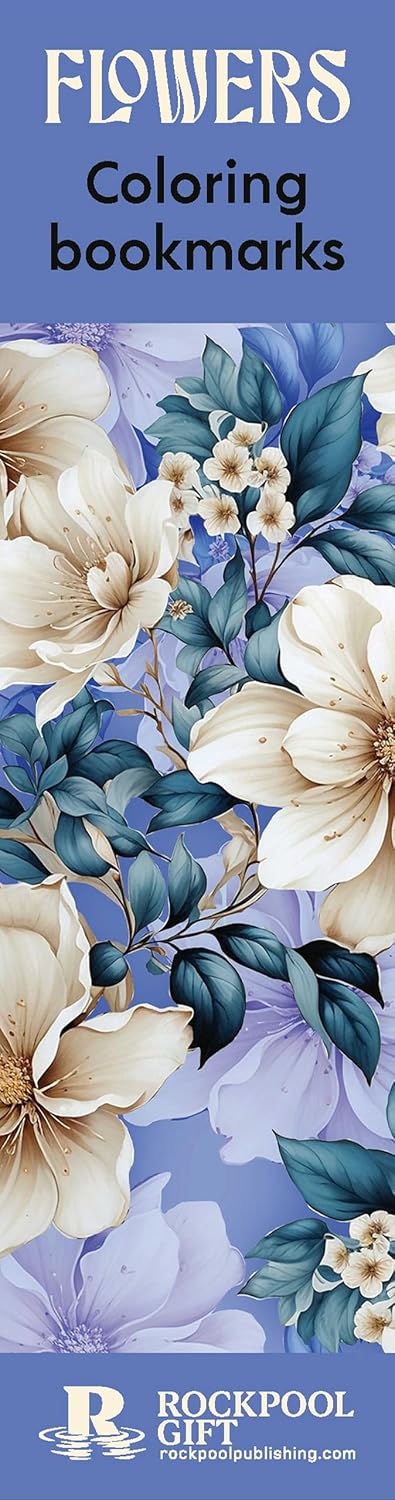 Flowers Coloring Bookmarks baixar o livro de graça