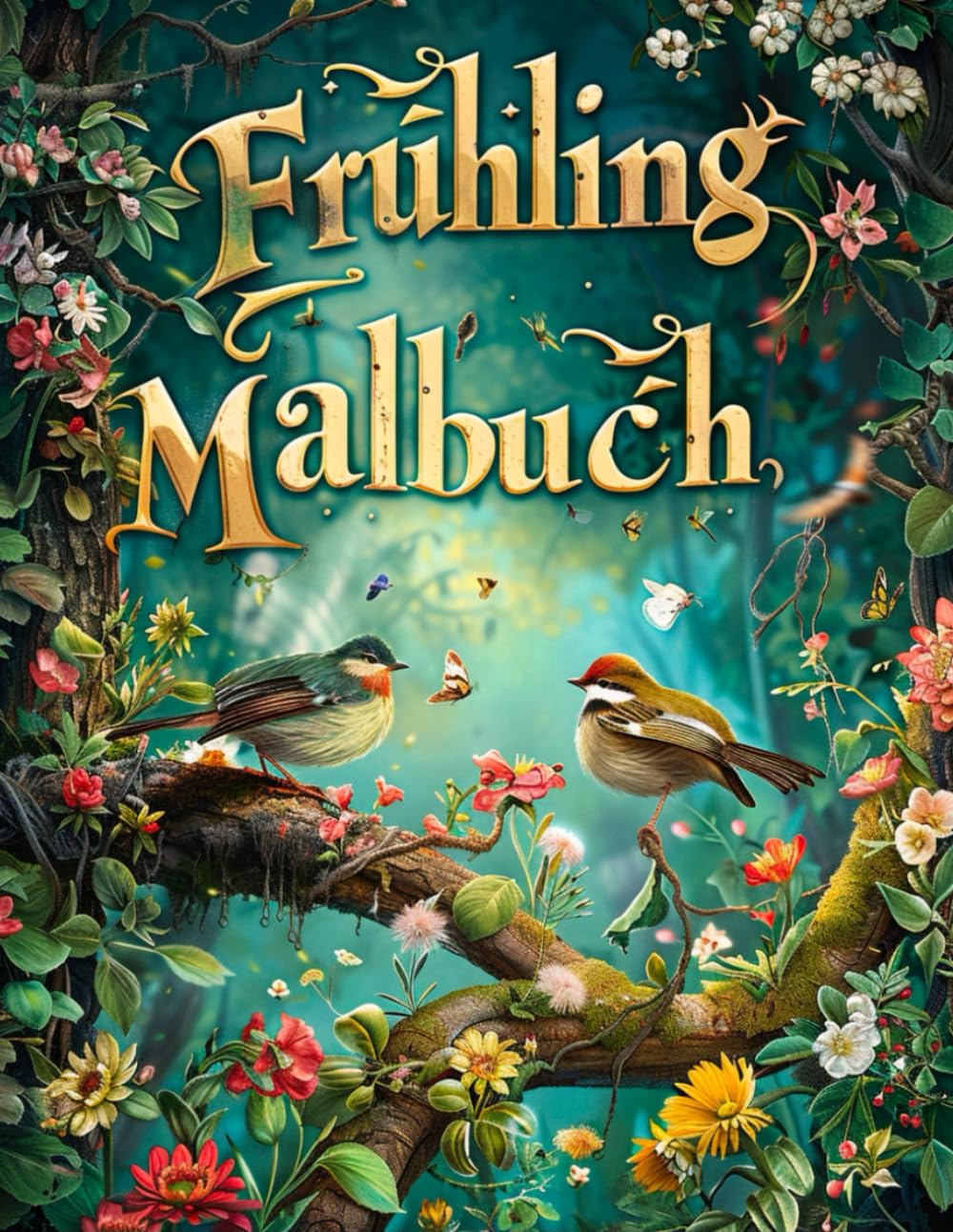 Frühling Malbuch: Frühlings-landschaften, Pflanzen und Blumen Designs: Stressabbau und Entspannung Für Erwachsene und Jugendliche (German Edition) baixar o livro de graça