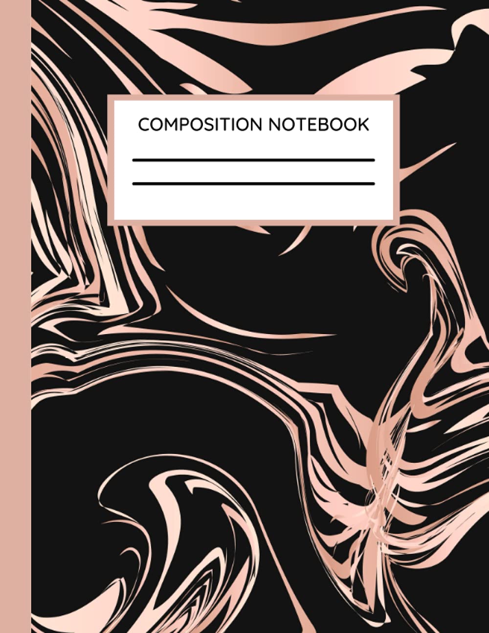 Composition Notebook Marbled: Black Pink Marbled Wide Ruled Notebook for School baixar livro de graça