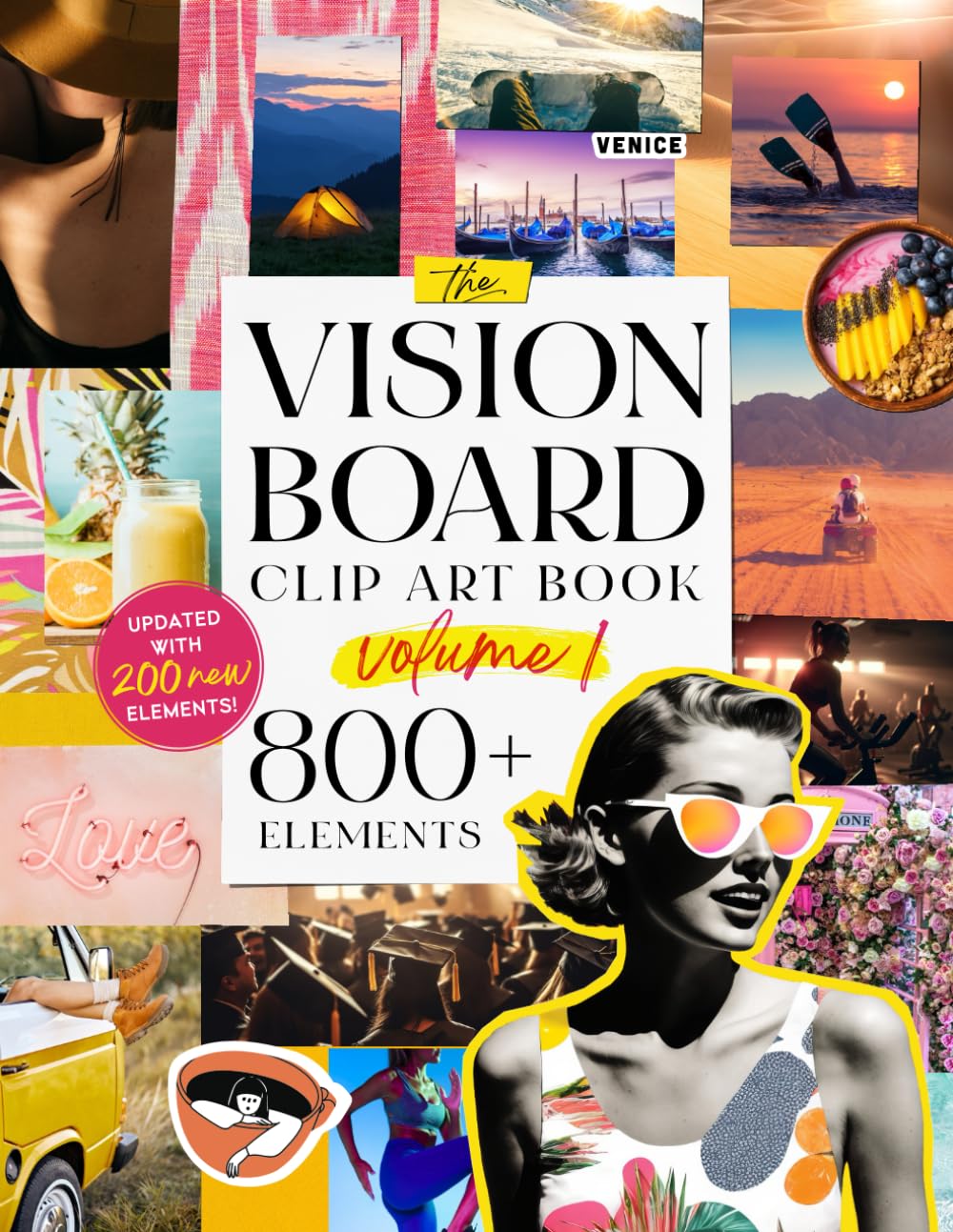 capítulo por capítulo baixar The Vision Board Clip Art Book Volume 1: 800+ inspirational images, quotes and affirmations to manifest your best life.