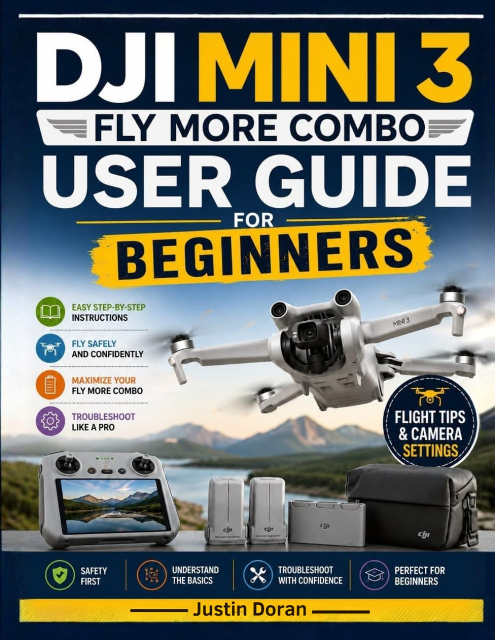 capítulo por capítulo baixar DJI Mini 3 Fly More Combo User Guide for Beginners: A Step-by-Step Guide to Setup, Safe Flying, Camera Settings, QuickShots, Troubleshooting, and Better Aerial Photos