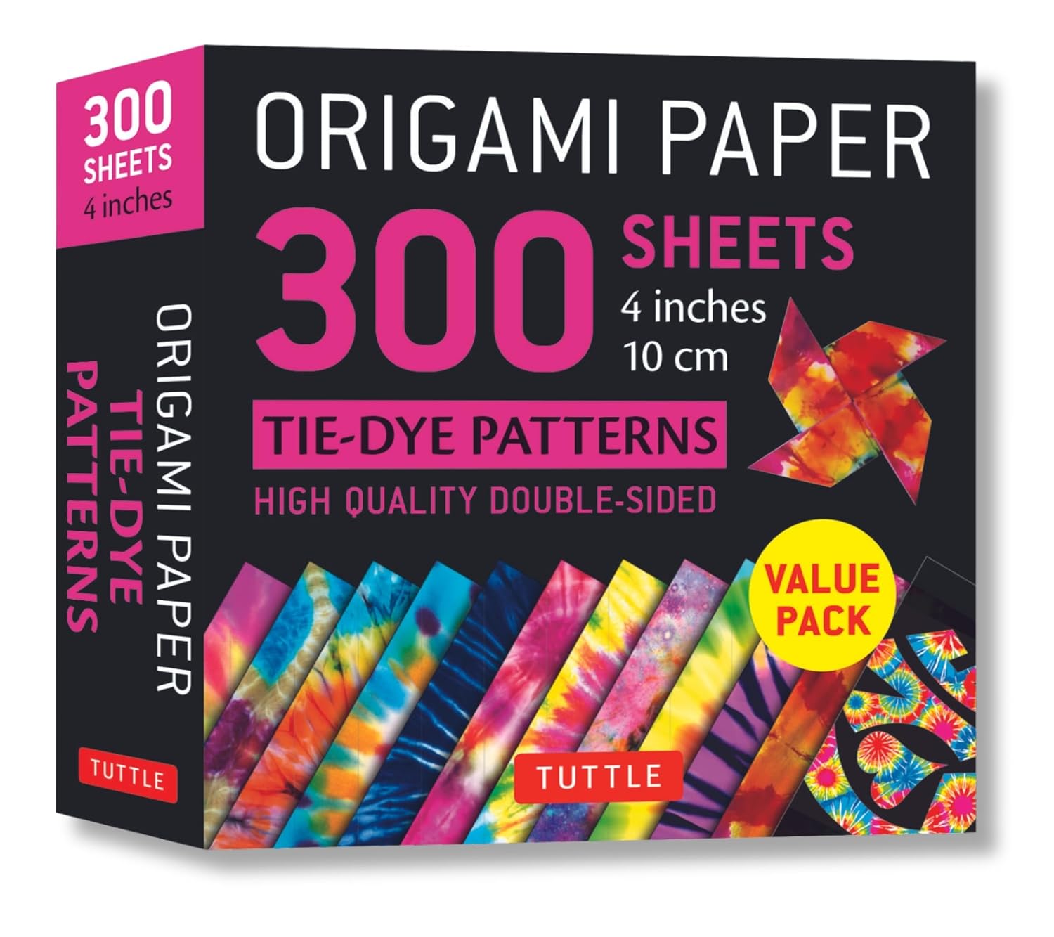 ler totalmente Origami Paper 300 Sheets Tie-Dye Patterns 4" (10 CM): Tuttle Origami Paper: Double-Sided Origami Sheets Printed with 12 Different Designs