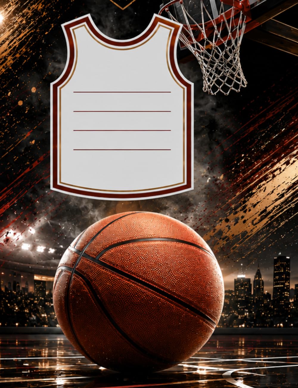capítulo por capítulo baixar Basketball College Ruled Notebook: Sports Themed Composition Journal Ideal gift for fans, players, and coaches