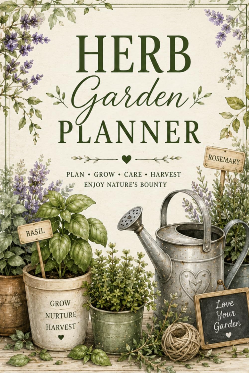 capítulo por capítulo baixar Herb Garden Planner: Track, Plan & Grow Your Herb Garden | Planting Calendar, Care Log, Harvest Tracker, Drying & Preservation Journal