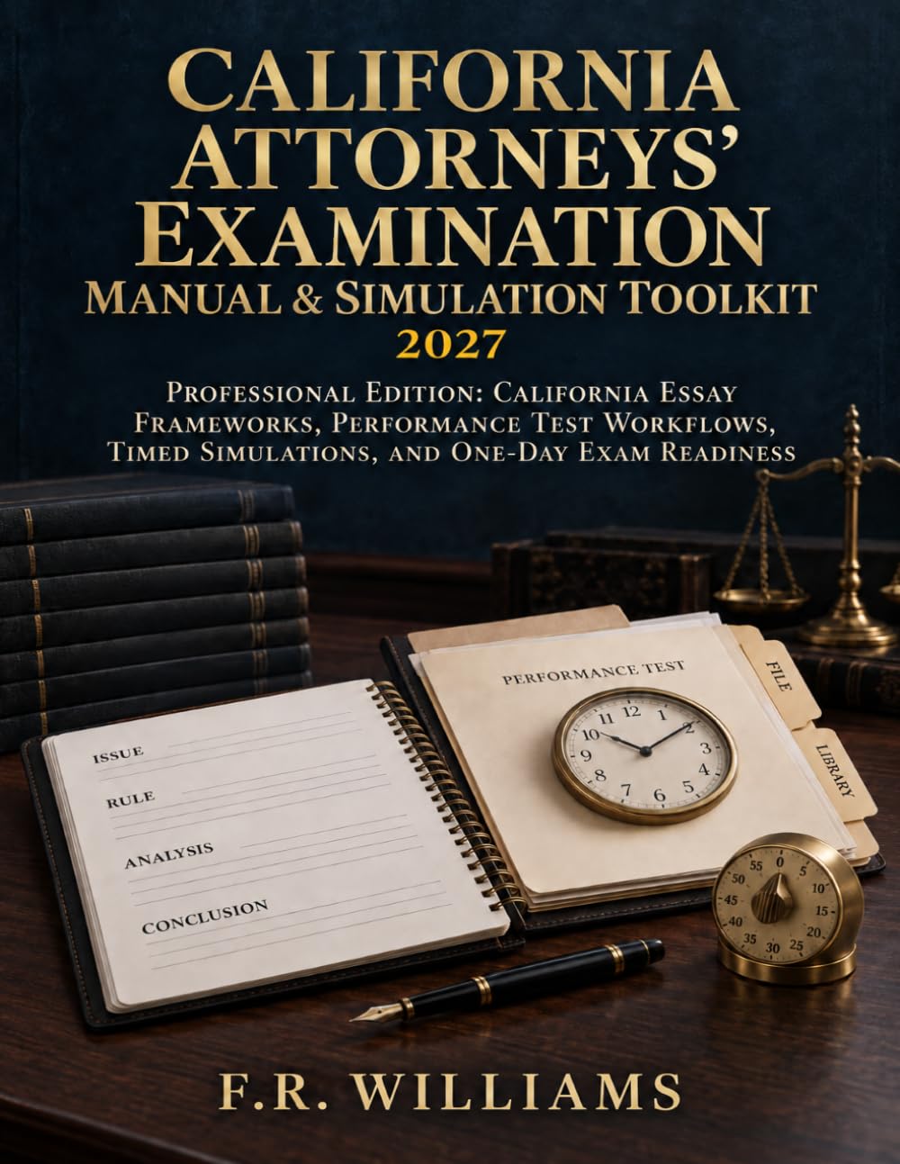 ler totalmente California Attorneys' Examination Manual & Simulation Toolkit, 2027: Professional Edition: California Essay Frameworks, Performance Test Workflows, Timed Simulations, and One-Day Exam Readiness