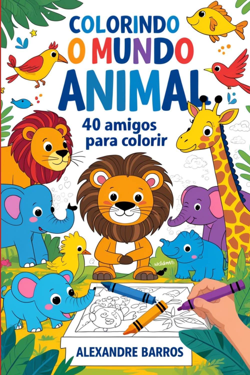 Colorindo o mundo animal: 40 amigos para colorir (Portuguese Edition) baixar o livro de graça