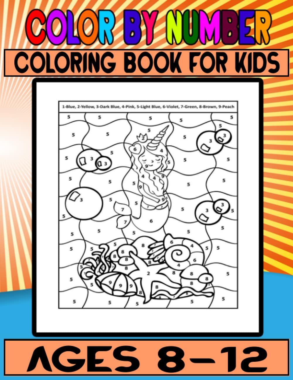 ler totalmente Color By Number Coloring Book For Kids Ages 8-12: 50 Cute Coloring Designs For Kids, Teen, Girls & Boys(Black Background)