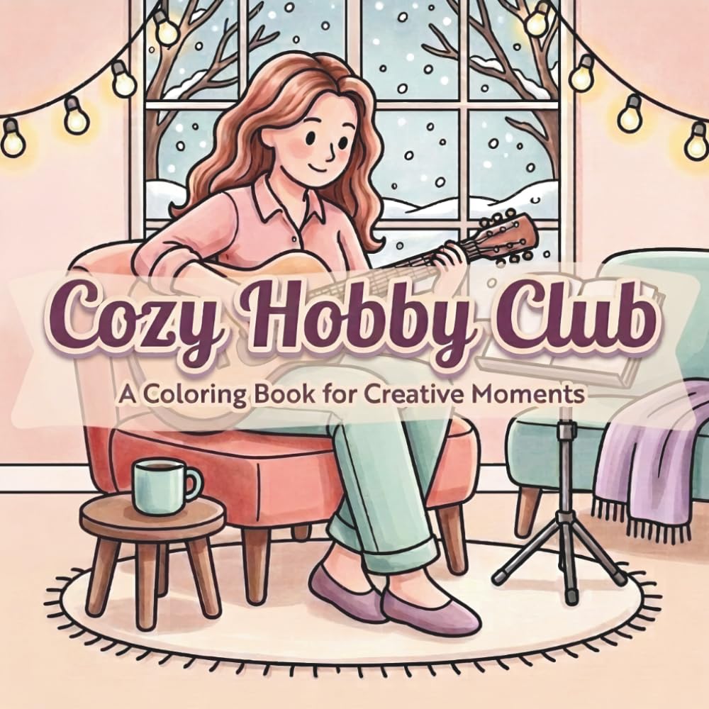 Cozy Hobby Club: A Coloring Book for Creative Moments baixar livro de graça
