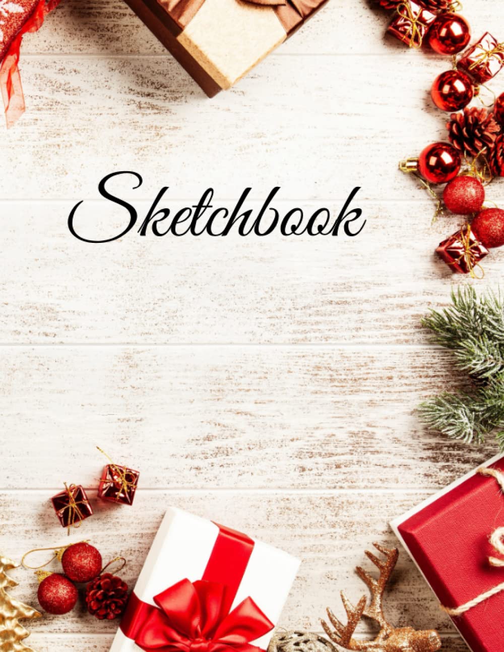 Sketchbook Christmas: Notebook with Christmas design large, 8.5x11, 120 pages, for drawing, Paperback book for women, men and children baixar o livro de graça