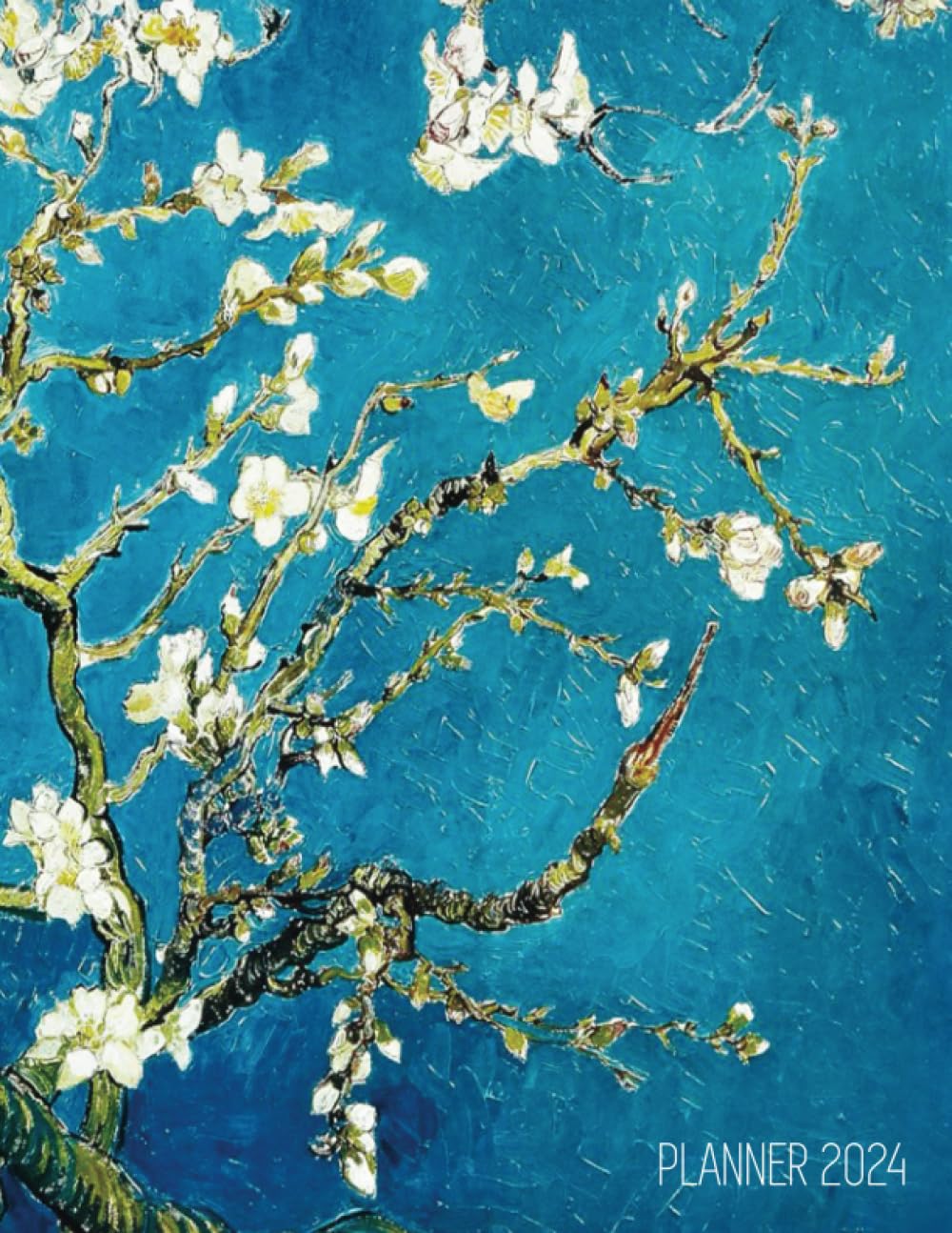 Vincent Van Gogh Planner 2024: Almond Blossom Painting | Artistic Post-Impressionism Art Organizer: January–December (12 Months) baixar o livro de graça