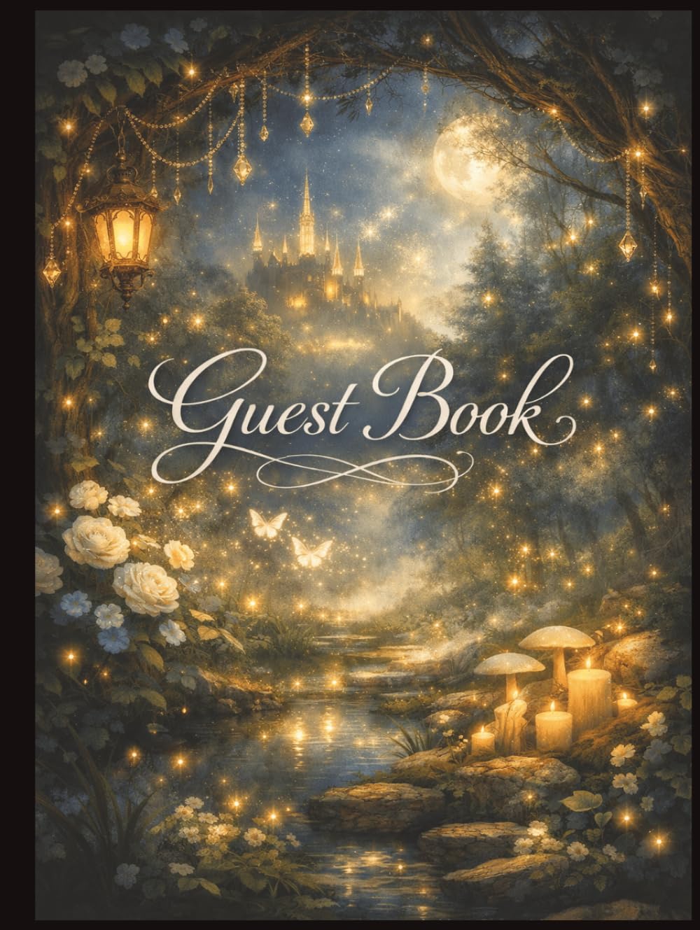 Guest Book: Magical Enchanted Theme Guest Book for Weddings, Parties & Special Events | Hardback Keepsake with 400 Message Spaces baixar o livro de graça