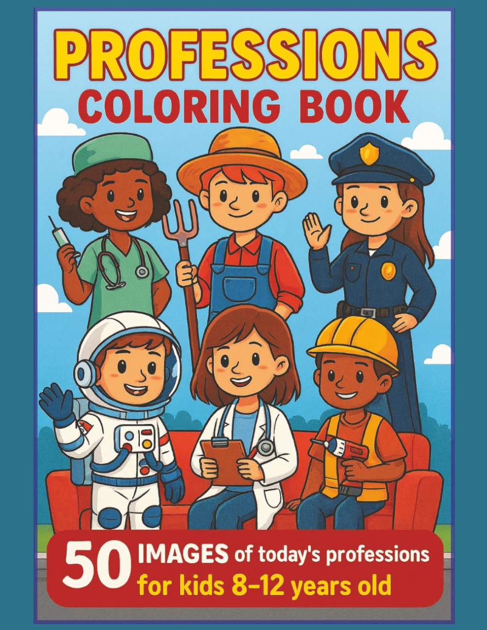 Men At Work - Professions of Today: 50 Inspiring Careers to Color — Fun & Educational for Kids Ages 8–12 To Explore Their Future Through Creation | A Gateway to Learning and Dreaming baixar o livro de graça