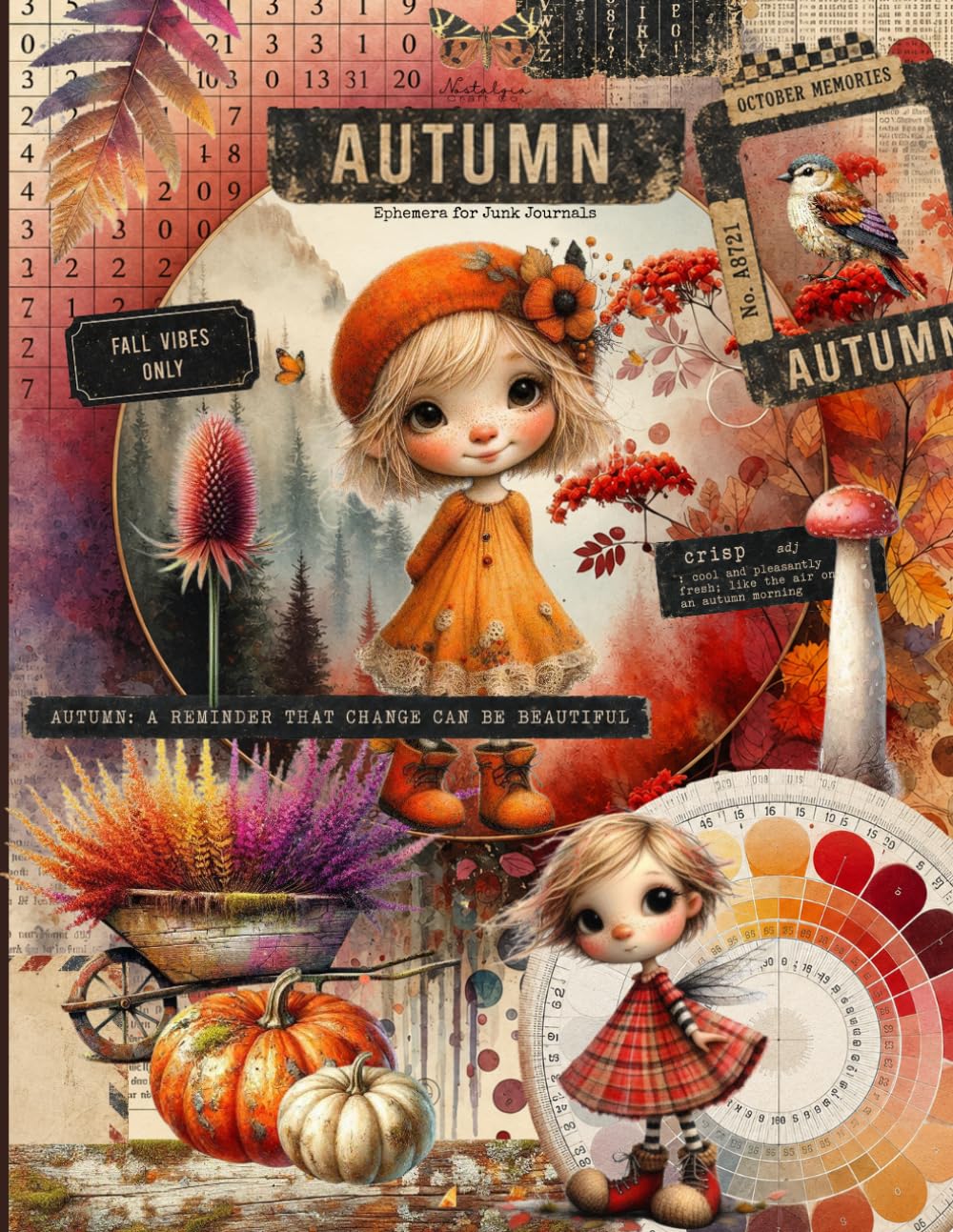 ler totalmente Autumn Ephemera for Junk Journals: A Collection of over 320 Whimsical Fall Images of Adorable Boys and Girls, Animals, Houses, Bits and Bobs and... Journaling, Scrapbooking, ATC, Paper Crafts