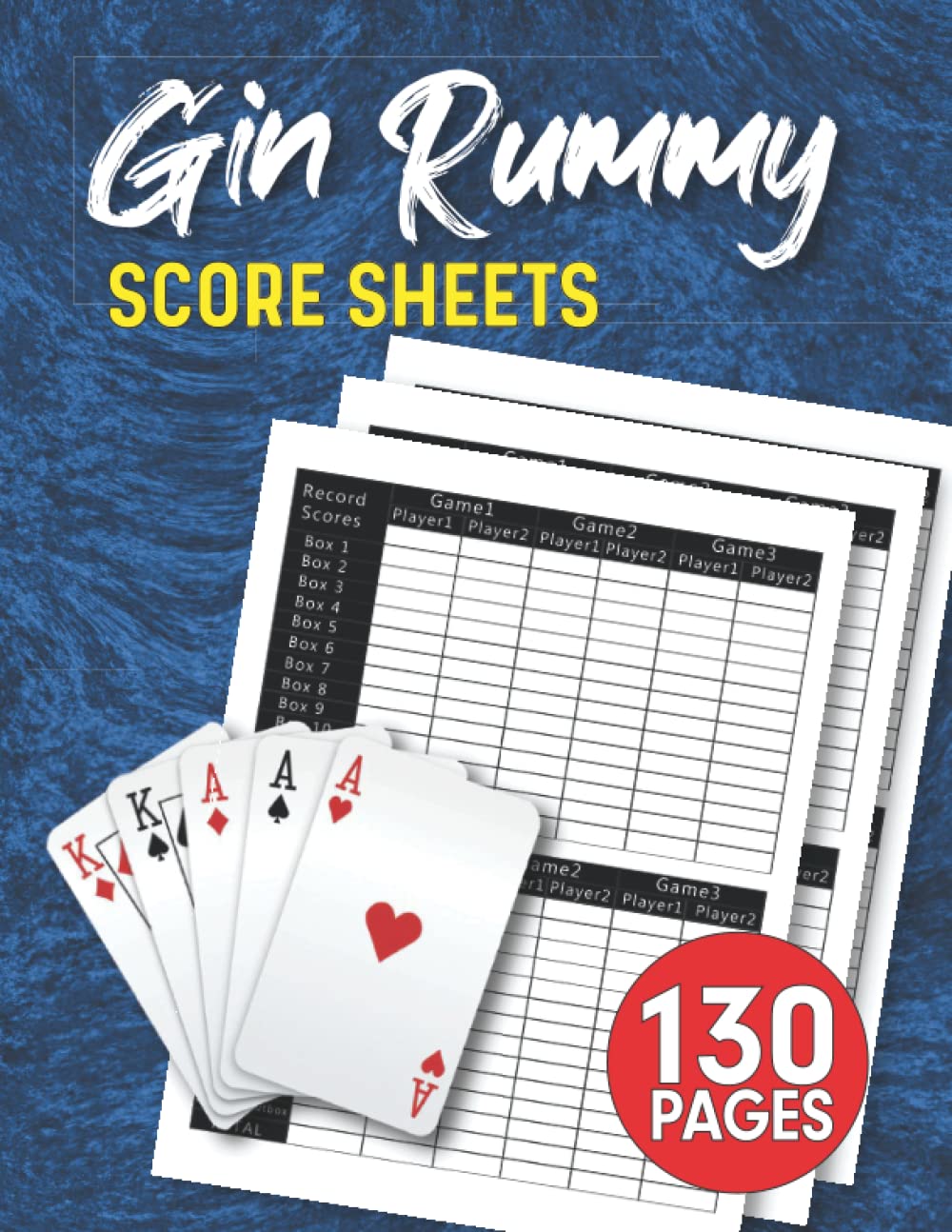 Gin Rummy Score Sheets: 130 Score Sheets That Perfect for Scorekeeping | Gin Rummy Score Pads baixar o livro de graça