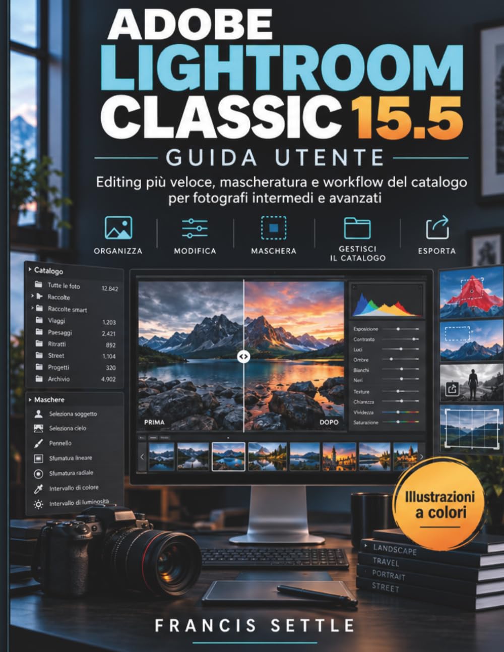 ler totalmente ADOBE LIGHTROOM CLASSIC 15.5 GUIDA UTENTE: Editing piu veloce, mascheratura e workflow del catalogo per fotografi intermedi e avanzati (Italian Edition)