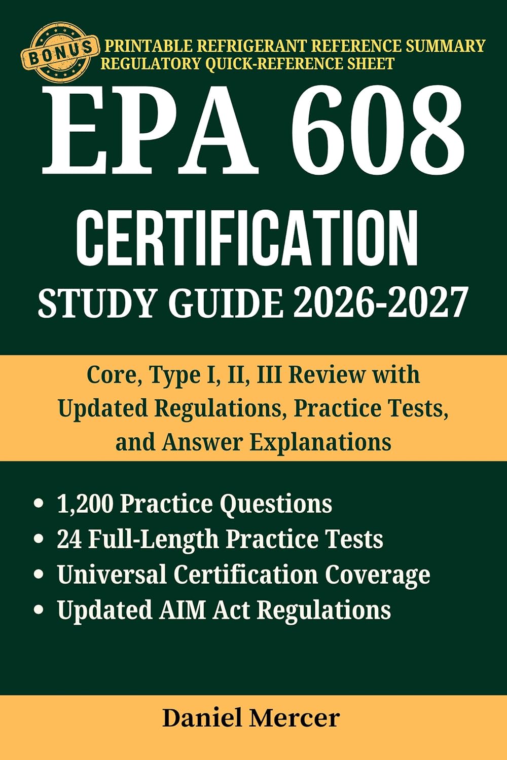 capítulo por capítulo baixar EPA 608 CERTIFICATION STUDY GUIDE 2026 – 2027: Core, Type I, II, III Review with Updated Regulations, Practice Tests, and Answer Explanations (English Edition)