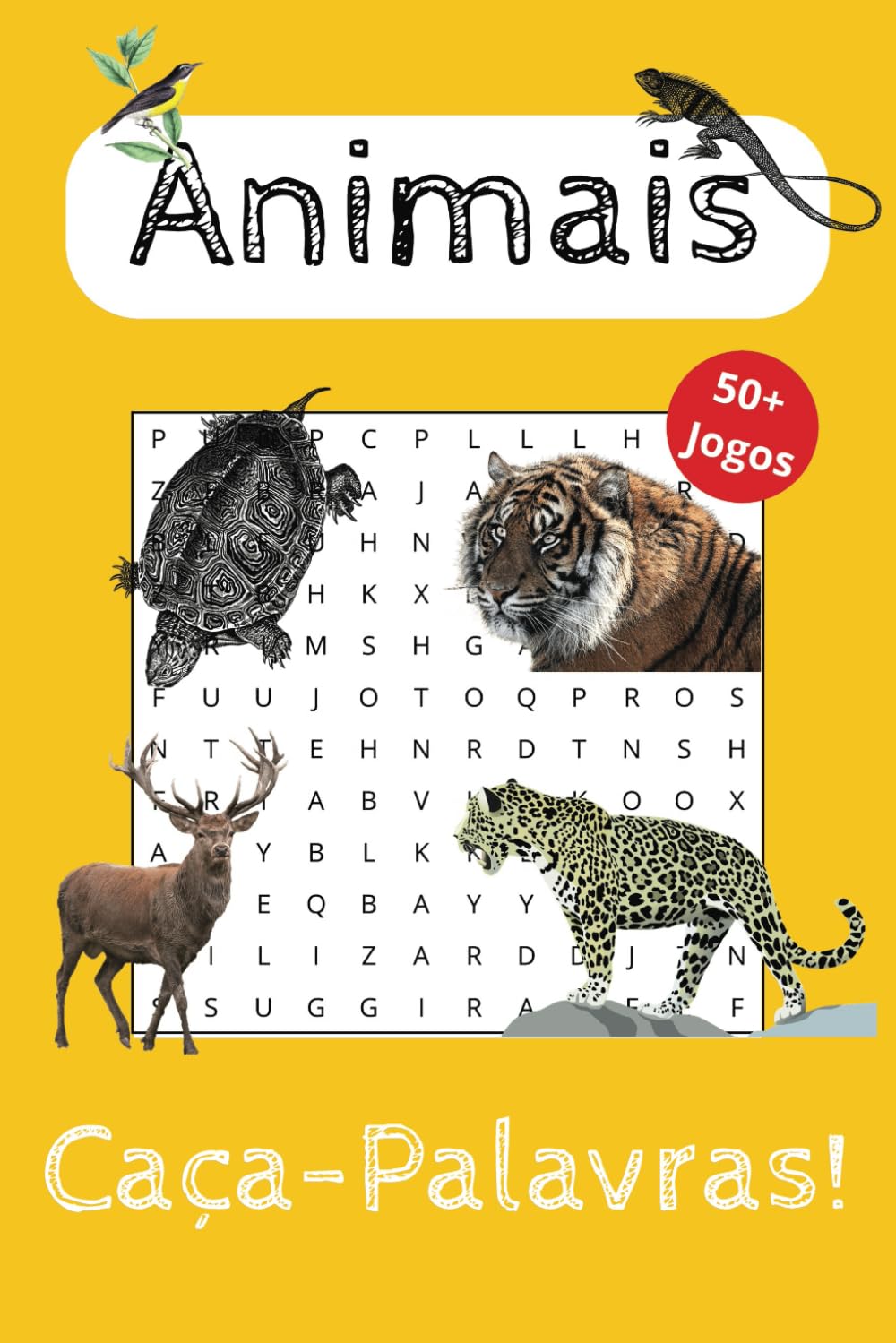 Caça Palavras: Portuguese Word Search Puzzle Game: Caça-palavras com impressão fácil de ler sobre Elefantes, Pássaros, Cobras e muito mais I 15x23 cm,... e Momentos de Lazer! (Portuguese Edition) baixar o livro de graça