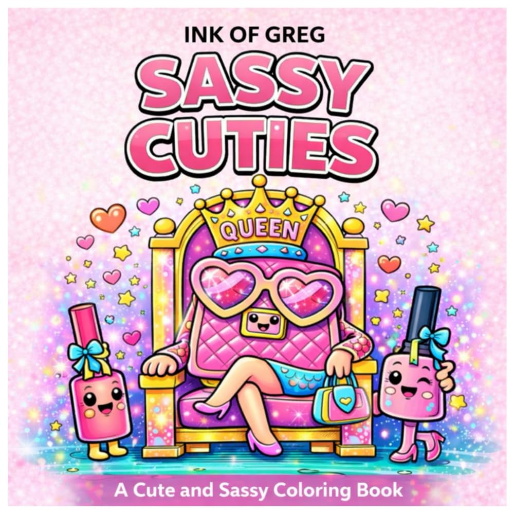 Sassy Cuties: Cute Coloring Book for Women, Adults, and Teens Featuring Cute and Lovely Characters with Simple Bold Designs for Relaxation baixar o livro de graça
