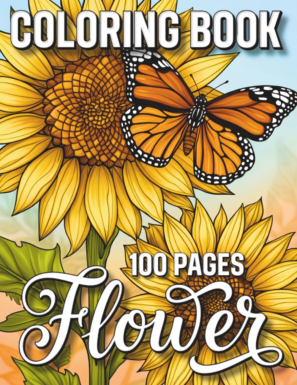 100 Pages Flower Coloring Book: Creative Floral Coloring Book with Beautiful Bouquets, Decorative Wreaths and Botanical Designs for Stress Relief and Mindfulness baixar livro de graça