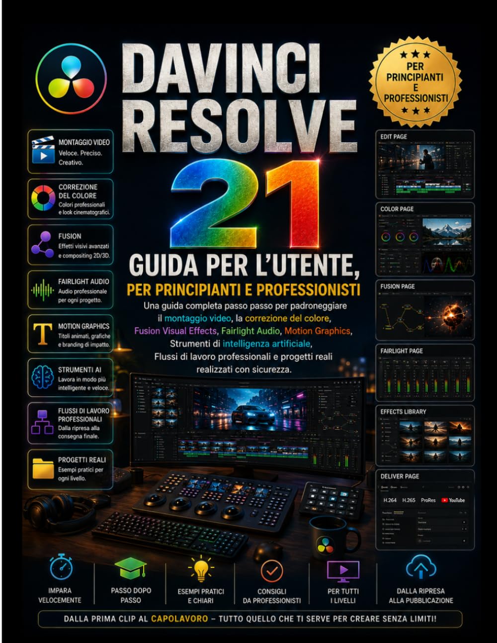 DAVINCI RESOLVE 21 GUIDA PER L'UTENTE, PER PRINCIPIANTI E PROFESSIONISTI (Italian Edition) baixar o livro de graça
