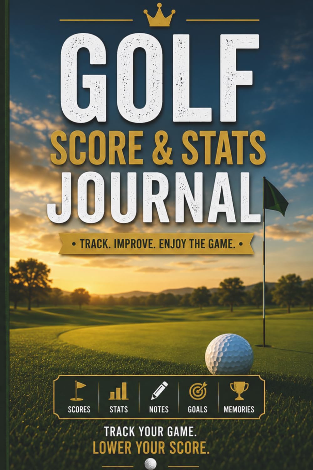 Golf Score & Stats Journal: Track Your Scores, Fairways, Putts, Notes, and Goals for 100 Rounds of Golf baixar o livro de graça