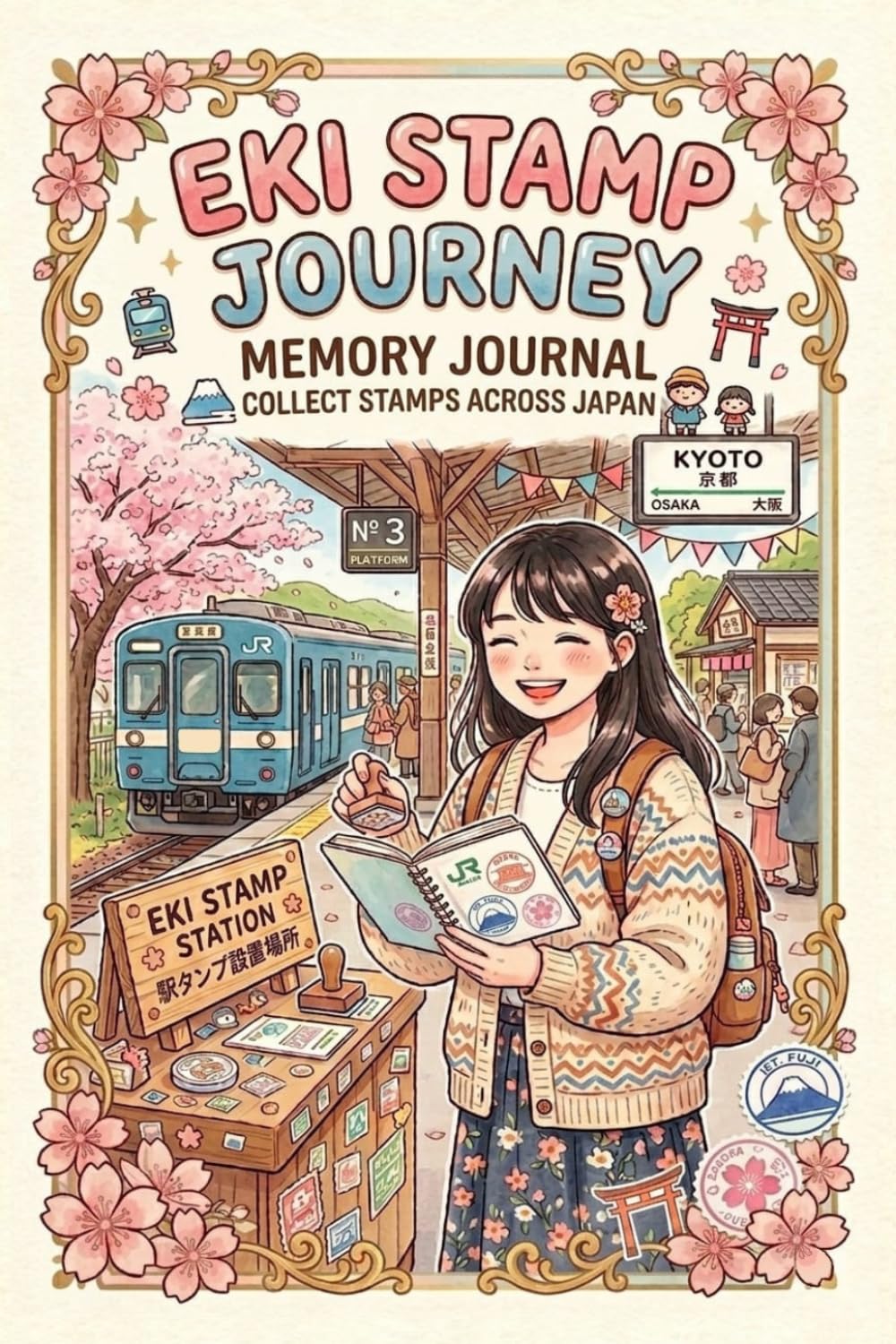 capítulo por capítulo baixar Japan Eki Stamp Book: Cute Minimalist Pocket Size Travel journal (4x6 Inches)