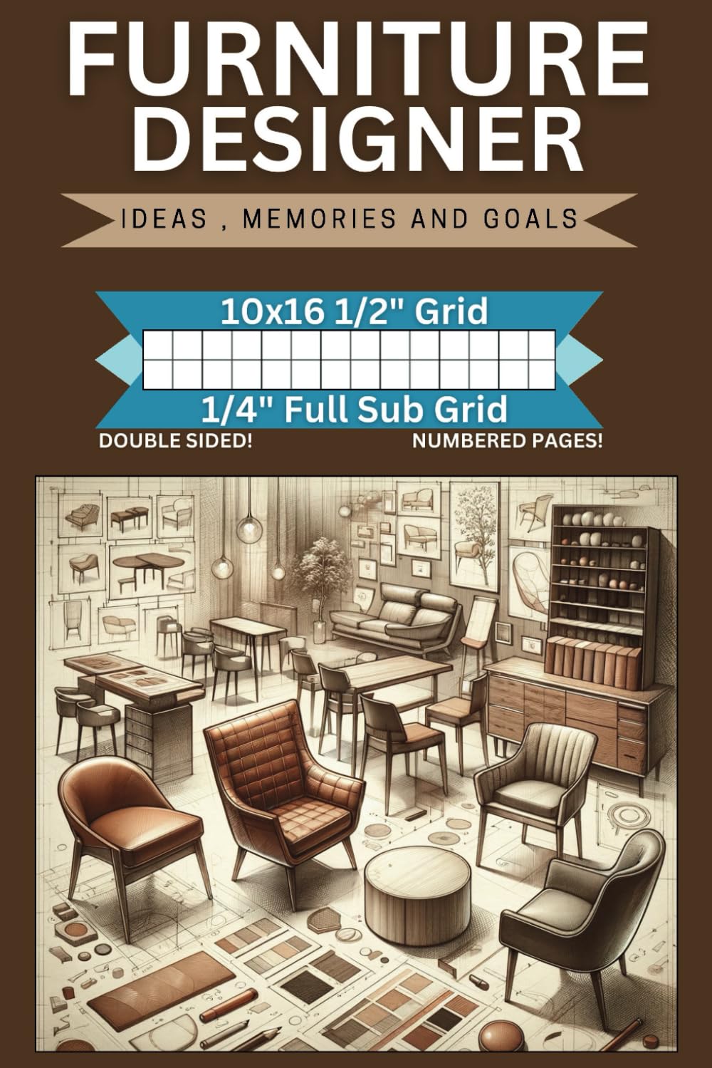 capítulo por capítulo baixar Furniture Designer Graph Book | 1/2" Grid + 1/4" Full Sub Grid: Professional Grid Layouts for Engineers, Designers & Creatives