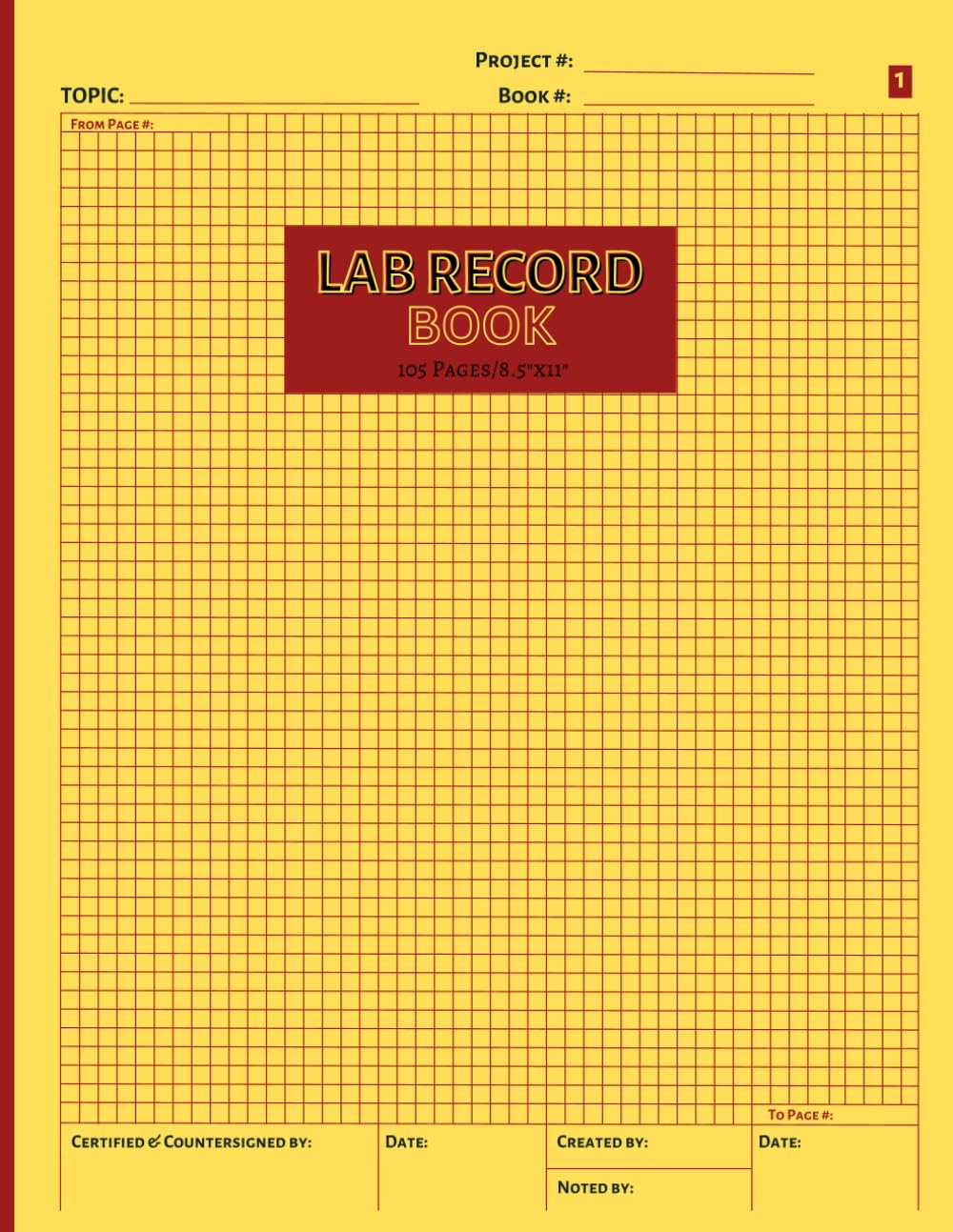 ler totalmente Lab Record Book 105 Pages 8.5X11 inches: Just a Student Lab Notebook, a Lab Notebook for Researchers