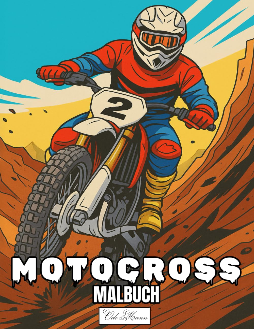 Motocross Malbuch: Erlebe wilde Offroad-Action mit detailreichen Fahrern und Maschinen (German Edition) baixar o livro de graça