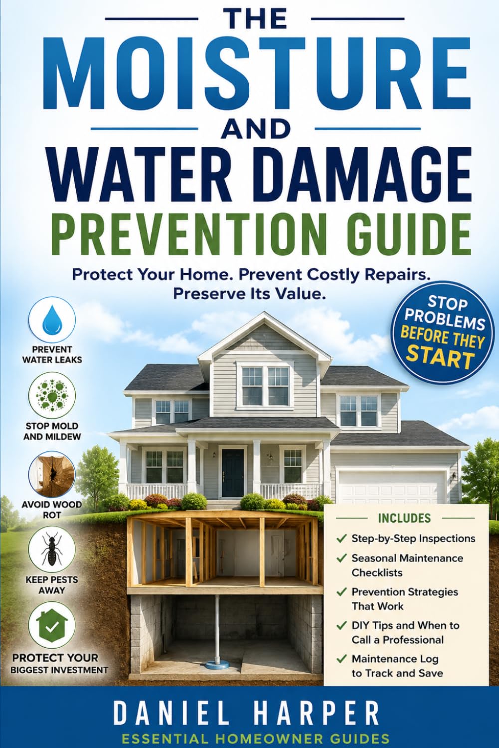 The Moisture and Water Damage Prevention Guide: How to Prevent Mold, Leaks, Condensation, Rot, and Costly Repairs in Every Area of Your Home (Essential Homeowner Guides) baixar o livro de graça